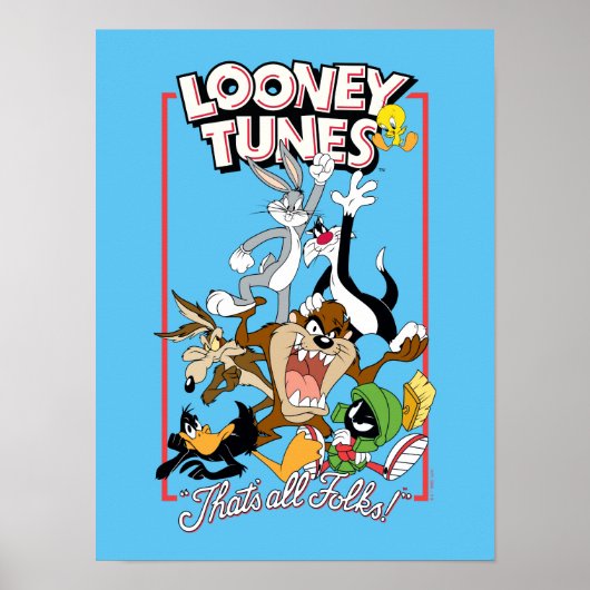 LOONEY TUNES™ "DAT IS ALLEMAAL FOLKS!™" Group Stac Poster (Voorkant)