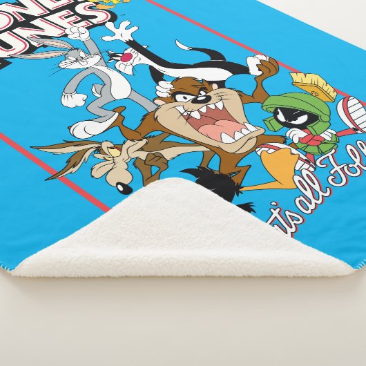 LOONEY TUNES™ "DAT IS ALLEMAAL FOLKS!™" Group Stac Sherpa Deken (3/4)