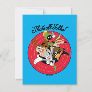 LOONEY TUNES™ "DAT IS ALLES, VOLK!™" Bullseye Groe Notitiekaartje