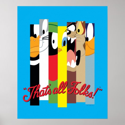 LOONEY TUNES™ DAT ZIJN ALLE FOLKS!™ GESLACHT teken Poster (Voorkant)
