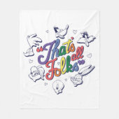 LOONEY TUNES™ - Dat zijn allemaal Folks! Pride Bad Fleece Deken (Voorkant)