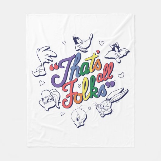 LOONEY TUNES™ - Dat zijn allemaal Folks! Pride Bad Fleece Deken (Voorkant)