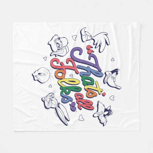 LOONEY TUNES™ - Dat zijn allemaal Folks! Pride Bad Fleece Deken (Voorkant (Horizontaal))
