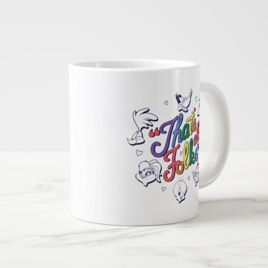 LOONEY TUNES™ - Dat zijn allemaal Folks! Pride Bad Grote Koffiekop (Voorkant rechts)