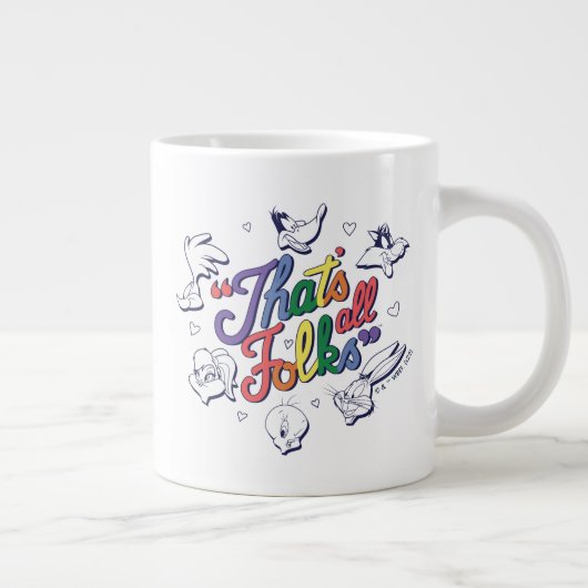 LOONEY TUNES™ - Dat zijn allemaal Folks! Pride Bad Grote Koffiekop (Rechts)