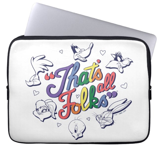 LOONEY TUNES™ - Dat zijn allemaal Folks! Pride Bad Laptop Sleeve (Voorkant)