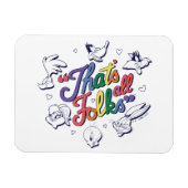 LOONEY TUNES™ - Dat zijn allemaal Folks! Pride Bad Magneet (Horizontaal)