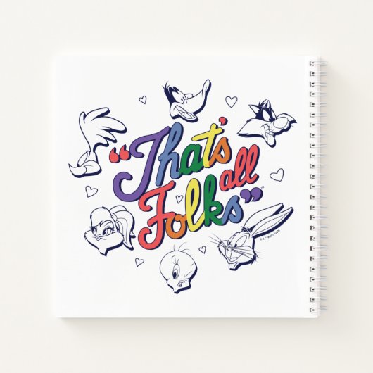 LOONEY TUNES™ - Dat zijn allemaal Folks! Pride Bad Notitieboek (Achterkant)