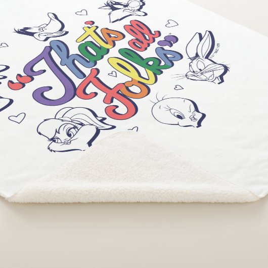 LOONEY TUNES™ - Dat zijn allemaal Folks! Pride Bad Sherpa Deken (3/4)