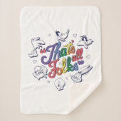 LOONEY TUNES™ - Dat zijn allemaal Folks! Pride Bad Sherpa Deken (Voorkant)