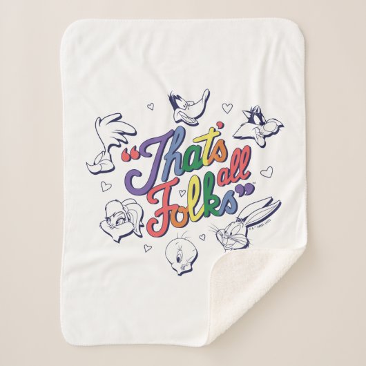 LOONEY TUNES™ - Dat zijn allemaal Folks! Pride Bad Sherpa Deken (Voorkant)