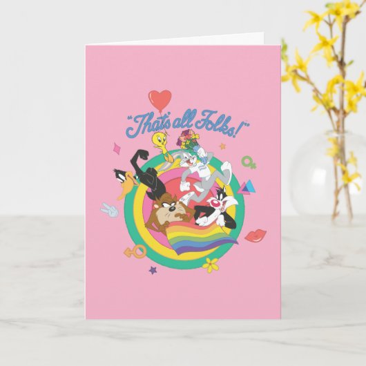 LOONEY TUNES™ - Dat zijn allemaal Folks! Pride Bul Kaart (Gele Bloem)