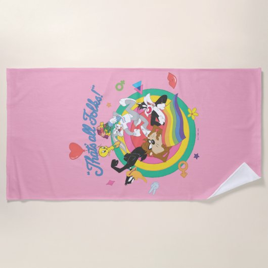LOONEY TUNES™ - Dat zijn allemaal Folks! Pride Bul Strandlaken (Voorkant)