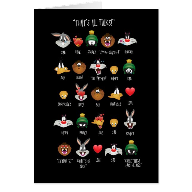 LOONEY TUNES™ Emoji Chart (Voorkant)