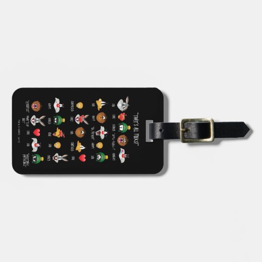 LOONEY TUNES™ Emoji Chart Bagagelabel (Voorkant horizontaal)