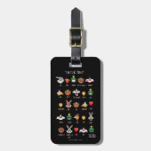 LOONEY TUNES™ Emoji Chart Bagagelabel (Voorkant verticaal)