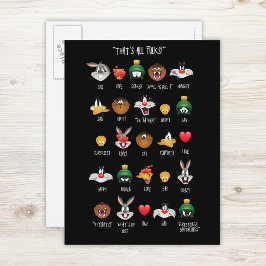 LOONEY TUNES™ Emoji Chart Briefkaart