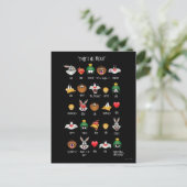 LOONEY TUNES™ Emoji Chart Briefkaart (Staand voorkant)