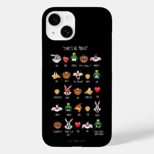 LOONEY TUNES™ Emoji Chart Case-Mate iPhone Case (Achterkant)