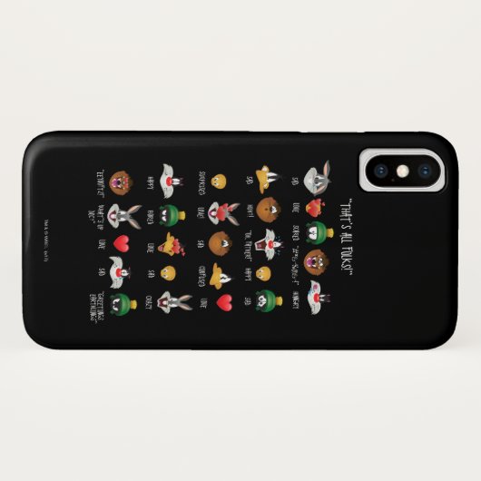LOONEY TUNES™ Emoji Chart Case-Mate iPhone Case (Achterkant (horizontaal))