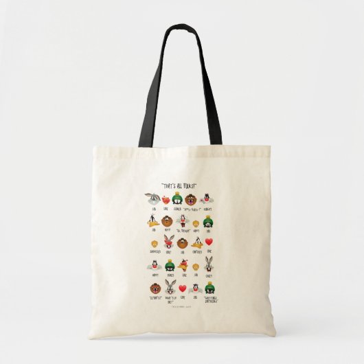 LOONEY TUNES™ Emoji Chart Tote Bag (Voorkant)