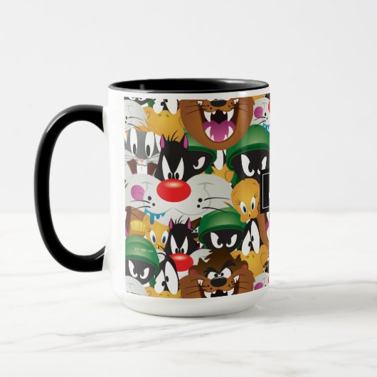 LOONEY TUNES™ Emoji Patroon | Jouw namen toevoegen Mok (Links)