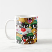LOONEY TUNES™ Emoji Patroon Koffiemok (Links)