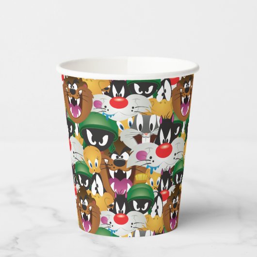 LOONEY TUNES™ Emoji Patroon Papieren Bekers (Links)