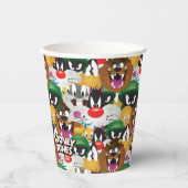 LOONEY TUNES™ Emoji Patroon Papieren Bekers (Voorkant)