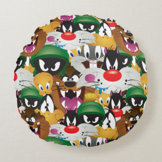 LOONEY TUNES™ Emoji Patroon Rond Kussen