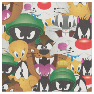 LOONEY TUNES™ Emoji Patroon Stof