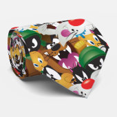 LOONEY TUNES™ Emoji Patroon Stropdas (Opgerold)