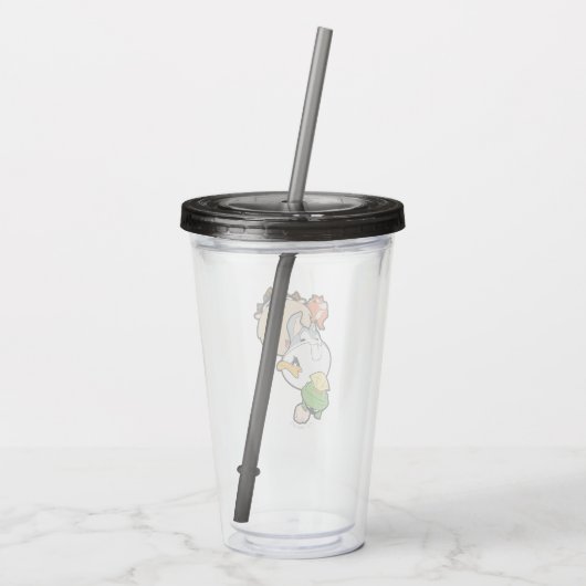 LOONEY TUNES™ gestileerde grote hoofden Acryl Drinkbeker (Achterkant)