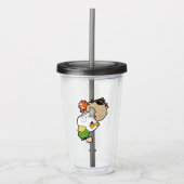 LOONEY TUNES™ gestileerde grote hoofden Acryl Drinkbeker (Voorkant)