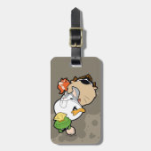 LOONEY TUNES™ gestileerde grote hoofden Bagagelabel (Voorkant verticaal)