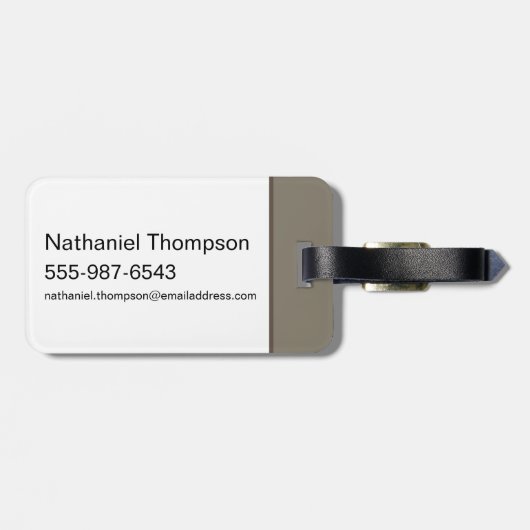 LOONEY TUNES™ gestileerde grote hoofden Bagagelabel (Achterkant horizontaal)