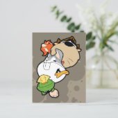 LOONEY TUNES™ gestileerde grote hoofden Briefkaart (Staand voorkant)