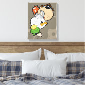 LOONEY TUNES™ gestileerde grote hoofden Canvas Afdruk (Insitu (Slaapkamer))