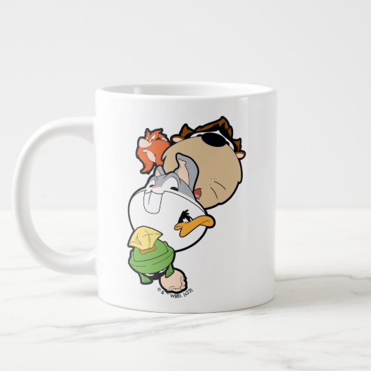 LOONEY TUNES™ gestileerde grote hoofden Grote Koffiekop (Links)