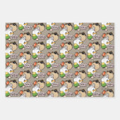 LOONEY TUNES™ gestileerde grote hoofden Inpakpapier Vel (Voorkant)