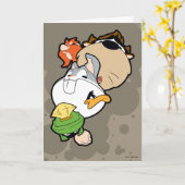 LOONEY TUNES™ gestileerde grote hoofden Kaart (Gele Bloem)