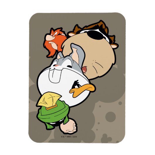 LOONEY TUNES™ gestileerde grote hoofden Magneet (Verticaal)