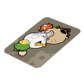 LOONEY TUNES™ gestileerde grote hoofden Magneet (Linkerzijde)