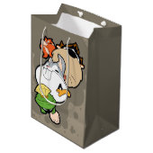 LOONEY TUNES™ gestileerde grote hoofden Medium Cadeauzakje (Voorkant Gekanteld)