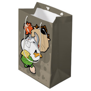 LOONEY TUNES™ gestileerde grote hoofden Medium Cadeauzakje