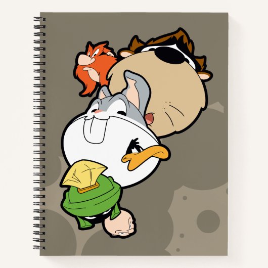 LOONEY TUNES™ gestileerde grote hoofden Notitieboek (Voorkant)