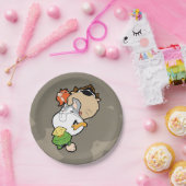 LOONEY TUNES™ gestileerde grote hoofden Papieren Bordje (Feest)