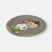 LOONEY TUNES™ gestileerde grote hoofden Papieren Bordje (Gekanteld)