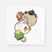 LOONEY TUNES™ gestileerde grote hoofden Servet (Voorkant)