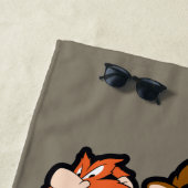 LOONEY TUNES™ gestileerde grote hoofden Strandlaken (In situ)